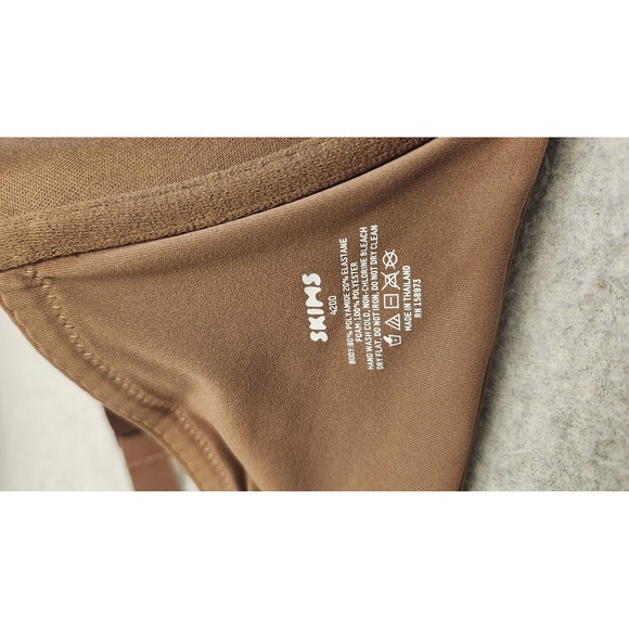 Skims Bra Womens 34DD Brown Underwire T-Shirt Everyday Smooth 421D Padded - Picture 3 of 7